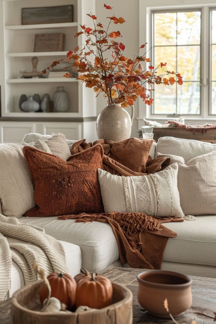 40 Fall Living Room Decor Ideas 🍁 (1)